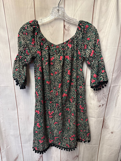 America & Beyond Women's Size S Black Floral Dress
