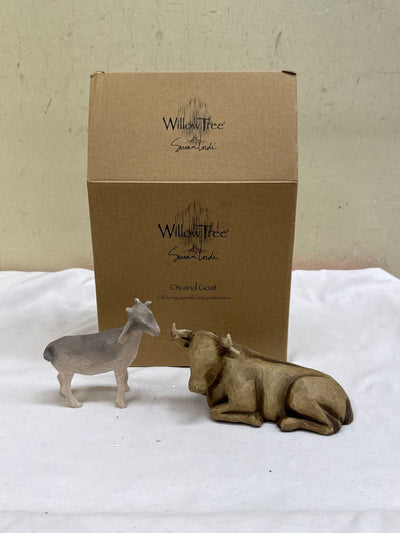 NIB 2006 Willow Tree Nativity Ox and Goat Figurines 2PCS
