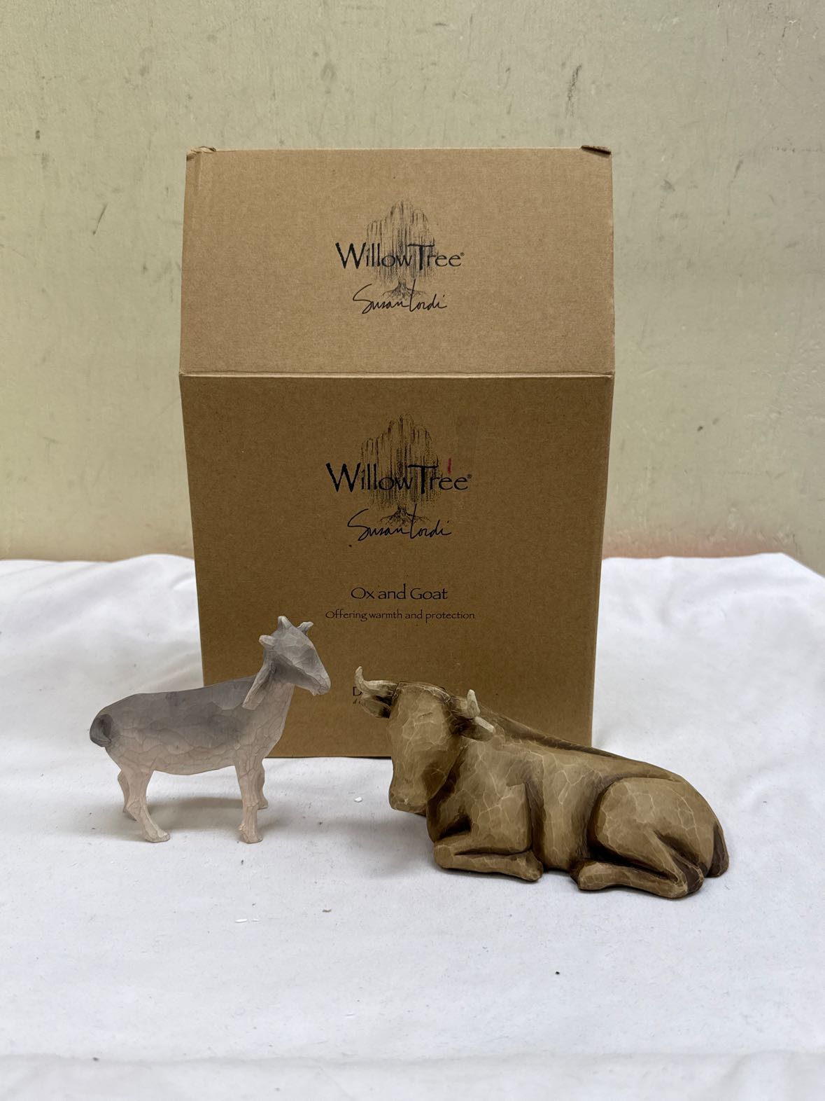 NIB 2006 Willow Tree Nativity Ox and Goat Figurines 2PCS