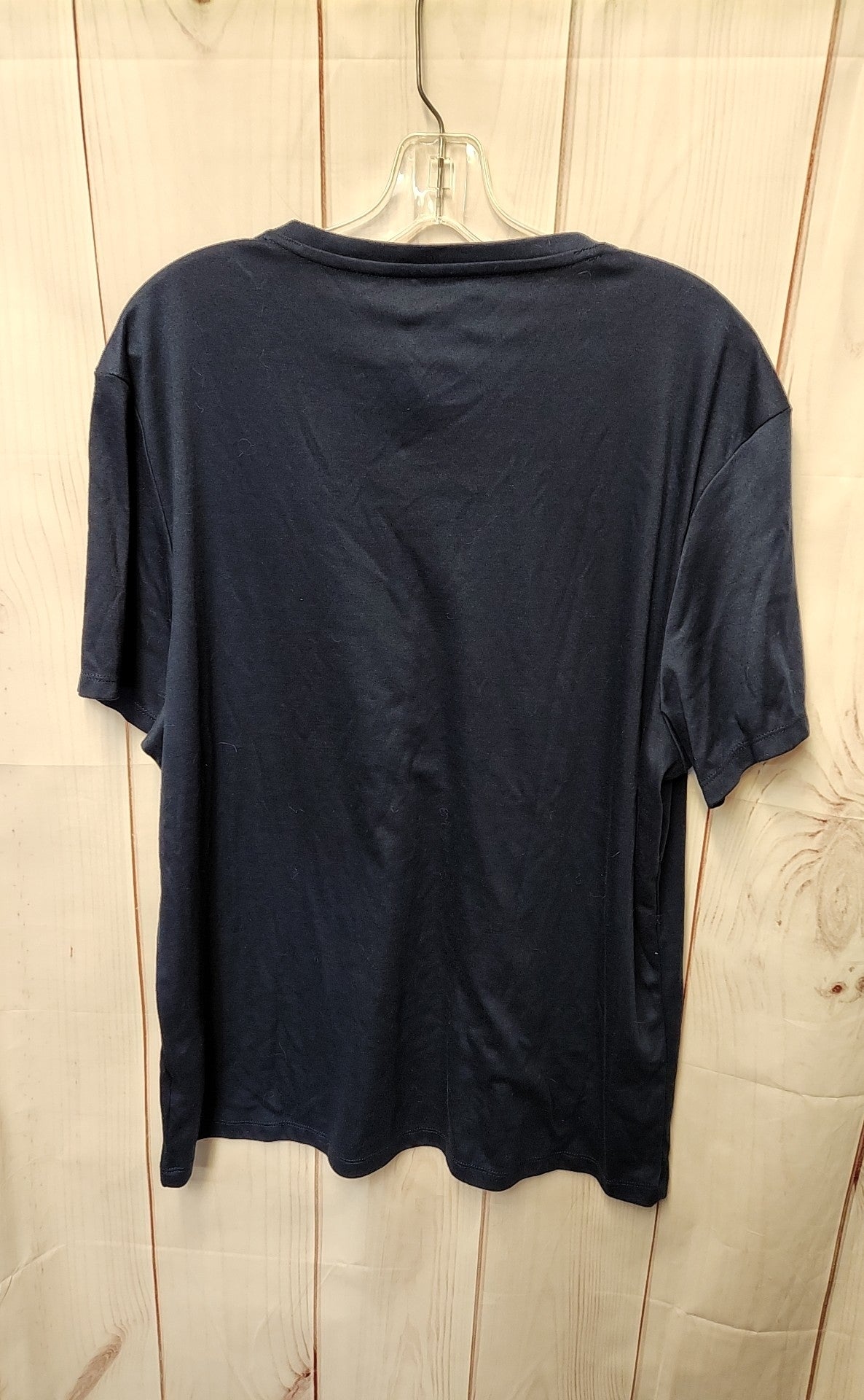 Alfani Women's Size XL Navy Short Sleeve Top