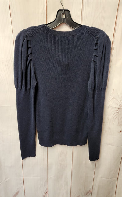 J Crew Women's Size M Navy Long Sleeve Top