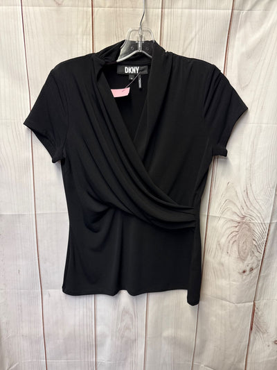 DKNY Women's Size M Petite Black Sleeveless Top