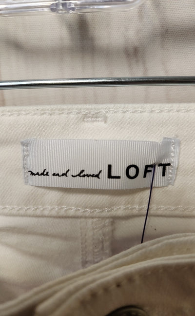Loft Women's Size 28 (5-6) White Jeans The Skinny