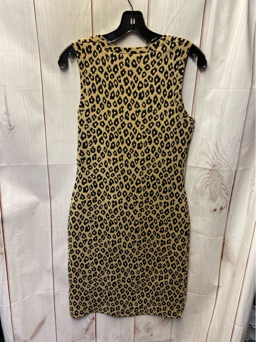 NWT Theory Women's Size M Beige Animal Print Dress