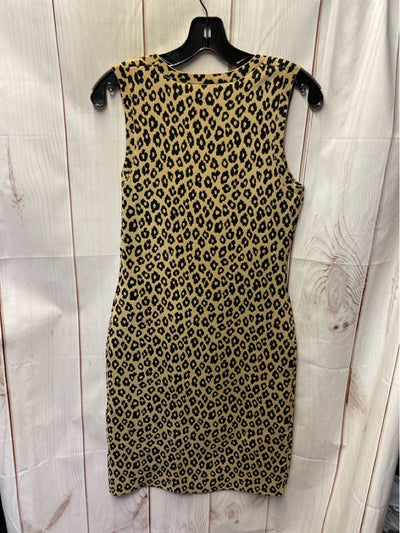 NWT Theory Women's Size M Beige Animal Print Dress
