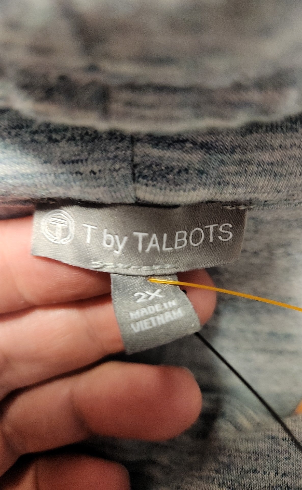 Talbots Women's Size 2X Light Blue Long Sleeve Top