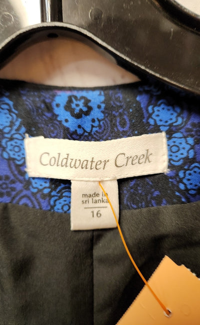 Coldwater Creek Women's Size 16 Blue Jacket