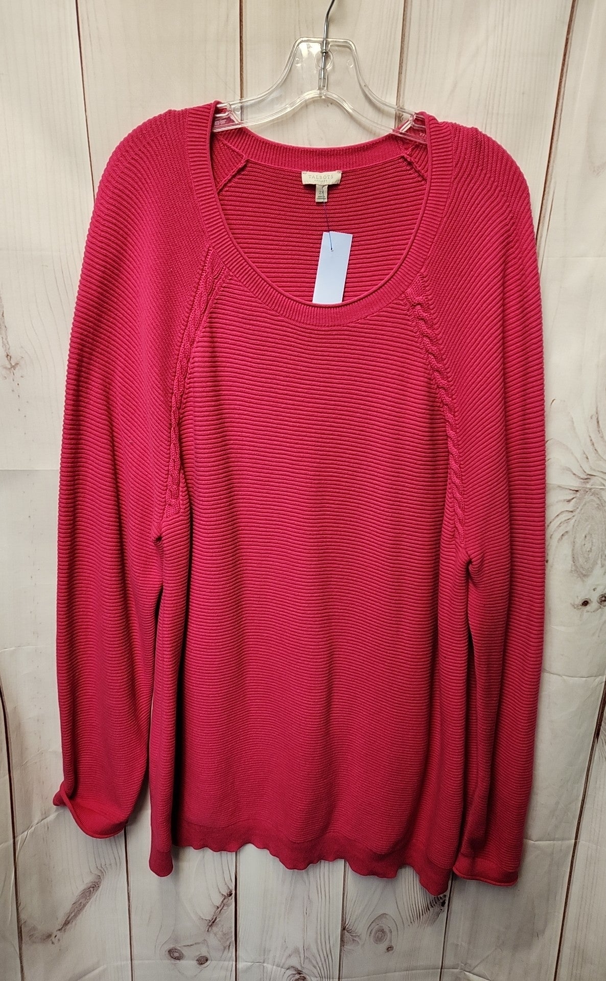 Talbots Women's Size 2X Pink Sweater
