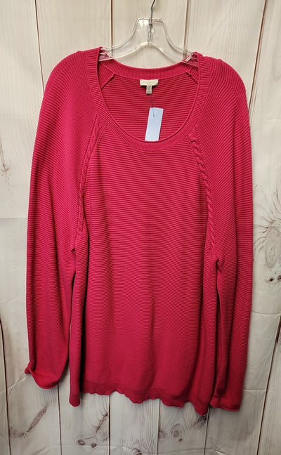 Talbots Women's Size 2X Pink Sweater