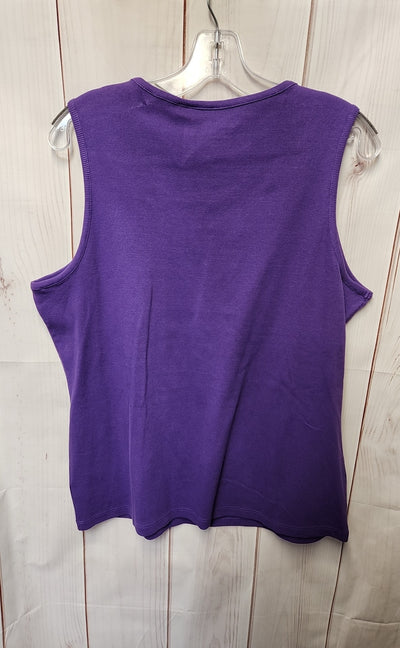 NWT Chico's Women's Size 3 = US XL Purple Sleeveless Top