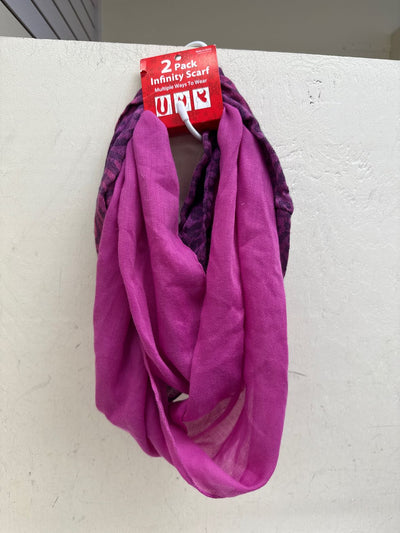 NWT 2PCS Pink Infinity Scarf