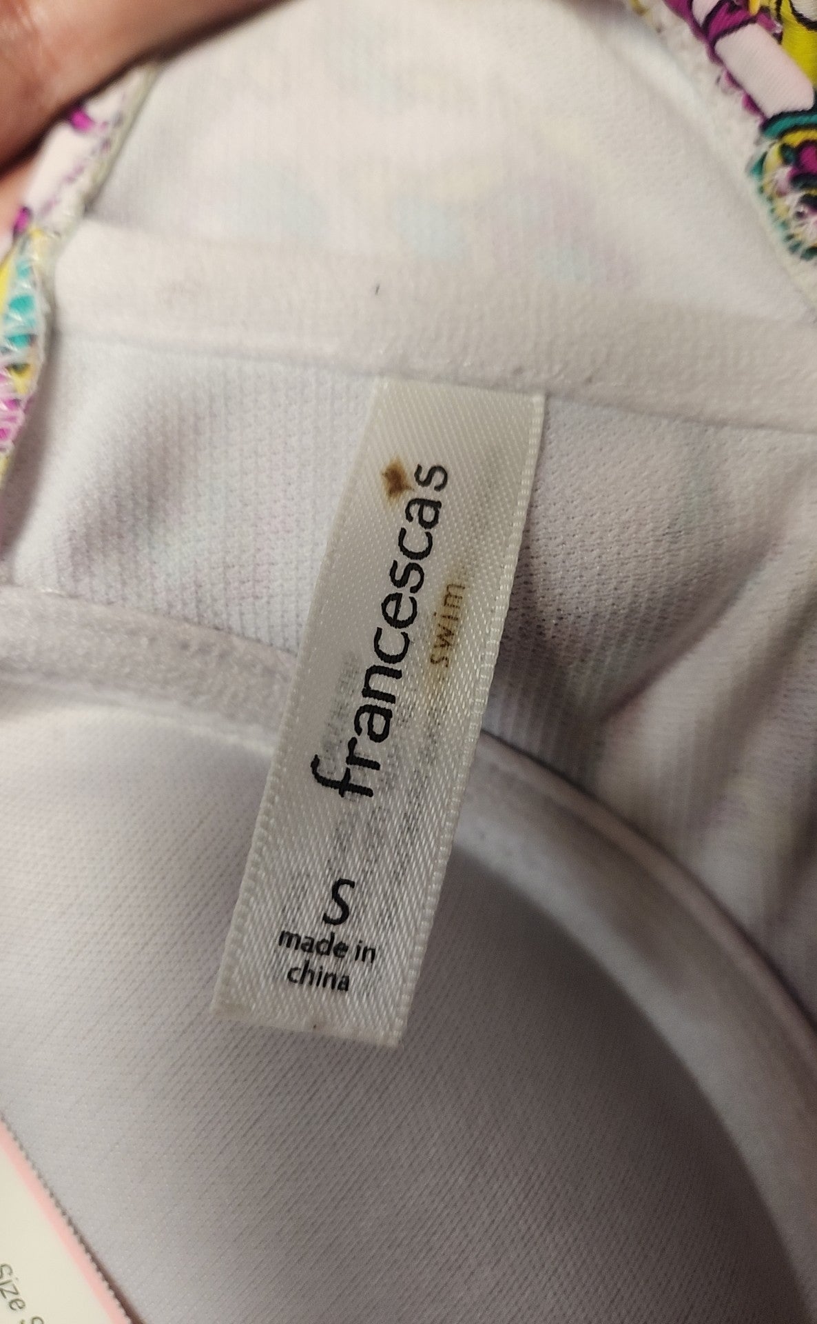 Francesca's Women's Size S Pink Swim Top