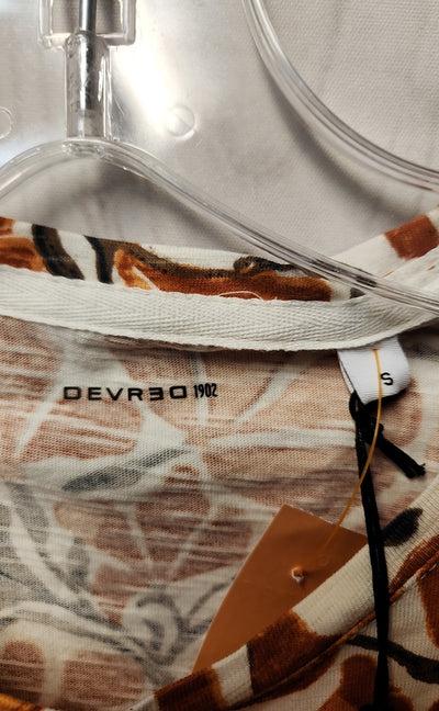 NWT Devred Men's Size S Orange Floral Shirt