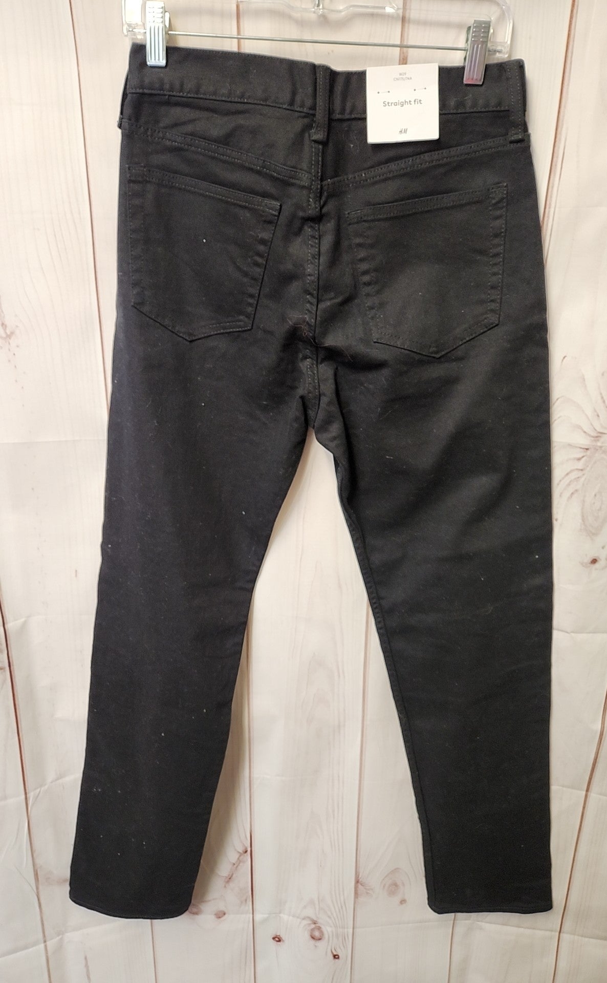 NWT H&M Women's Size 29 (7-8) Black Jeans Straight Fit