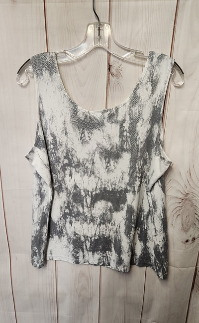 Chico's Women's Size 3 = US XL Gray Sleeveless Top