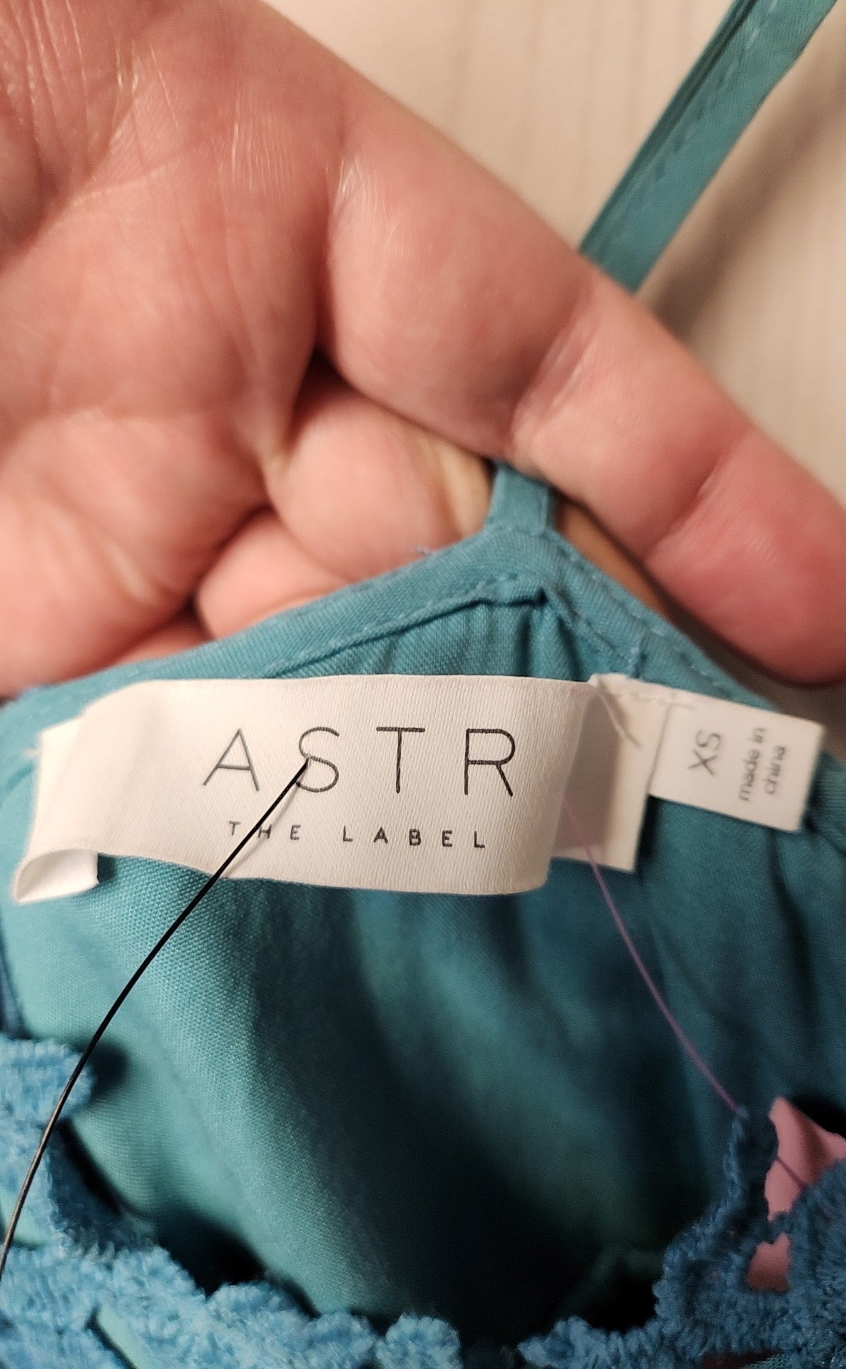 Astr the Label Women's Size XS Teal Dress