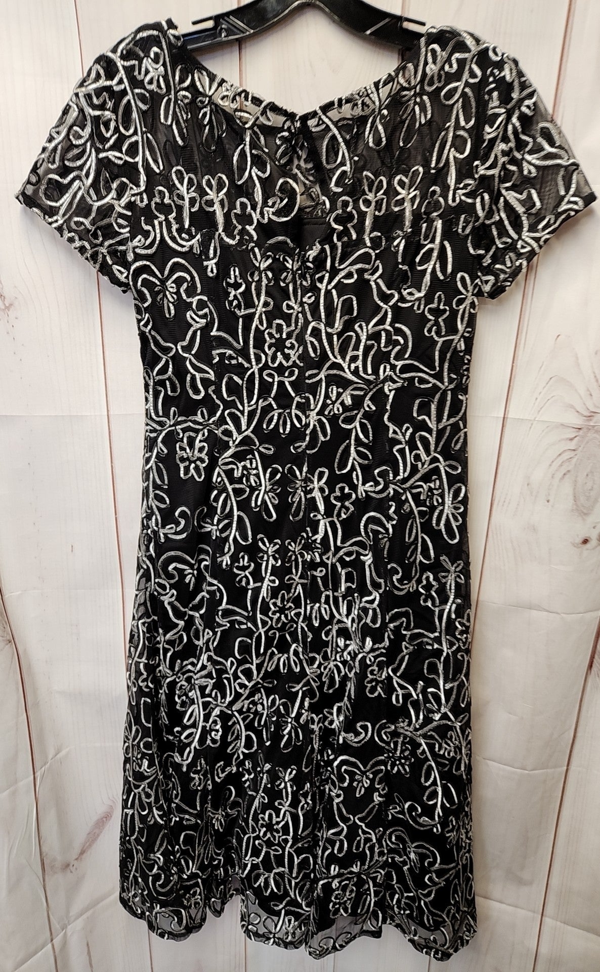 Slny Women's Size 6 Black & Silver Dress