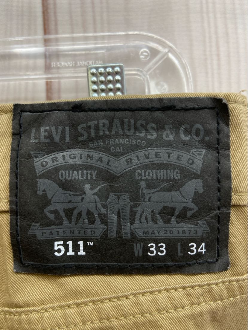 Levis Men's Size 33x34 Tan Pants