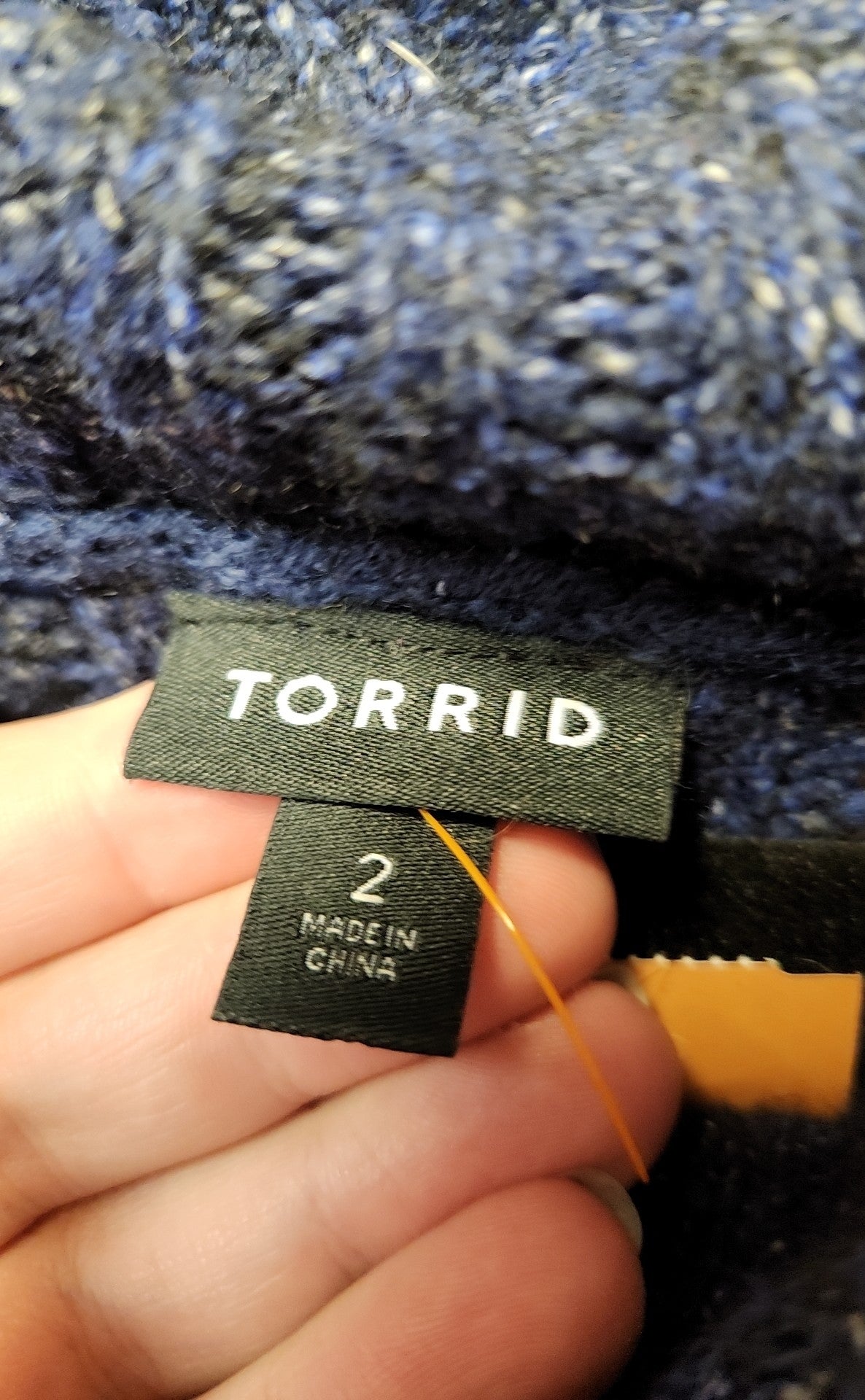 Torrid Women's Size 2X Navy Sweater