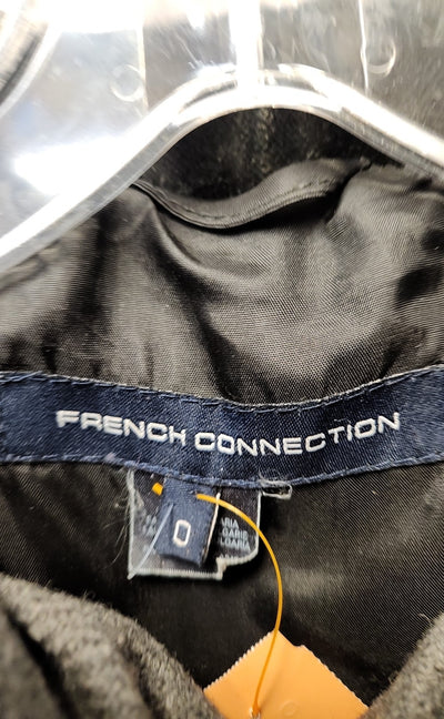French Connection Women's Size 0 Gray Coat