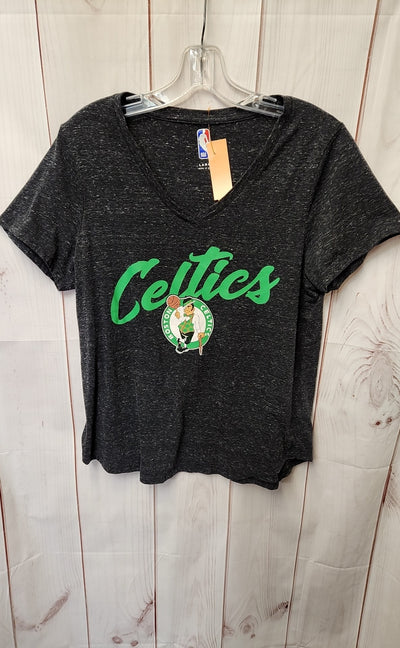Celtics Women's Size L Gray Short Sleeve Top