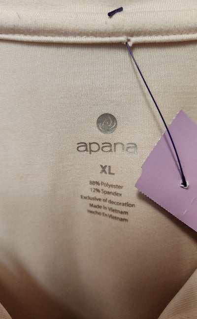 Apana Women's Size XL Pale Pink Active Long Sleeve Top