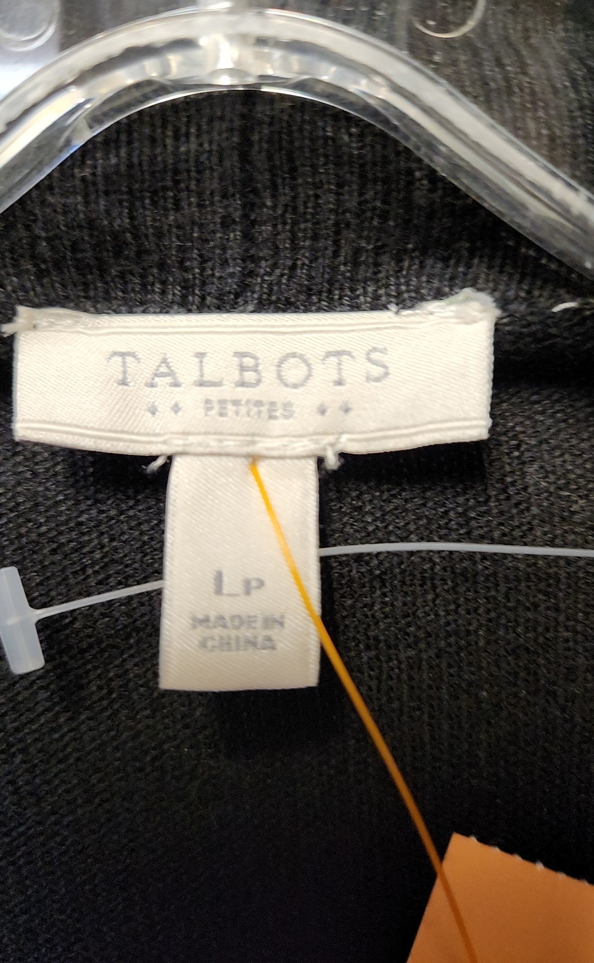 Talbots Women's Size L Petite Black Cardigan