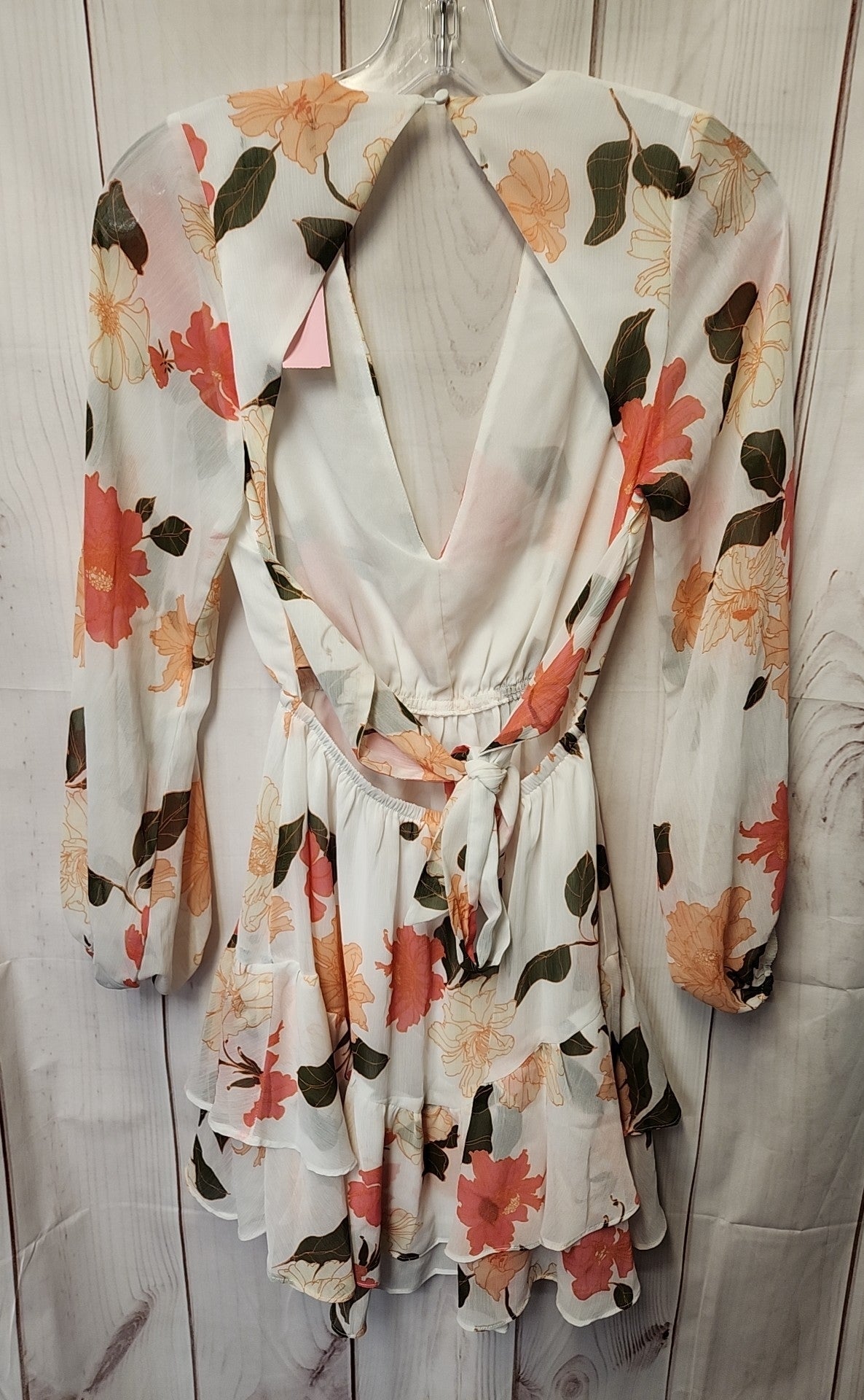 VICI Women's Size XS White & Pink Floral Dress