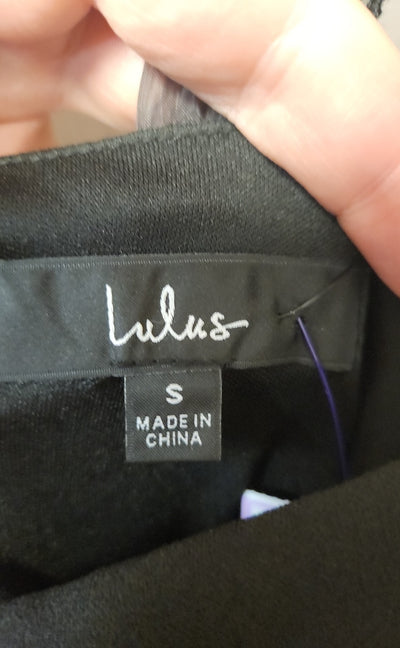 NWT Lulus Women's Size S Black Dress