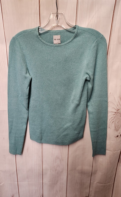 Nic & Zoe Women's Size S Light Blue Long Sleeve Top