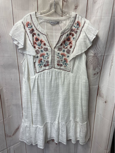 Sonoma Women's Size 2X White Floral Dress