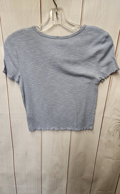 American Eagle Women's Size S Blue Short Sleeve Top