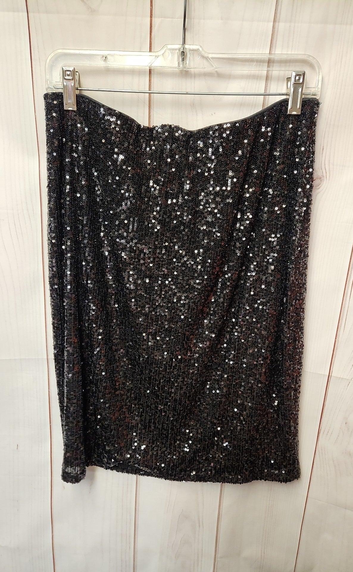 NWT Cable & Gauge Women's Size M Black Sequined Skirt