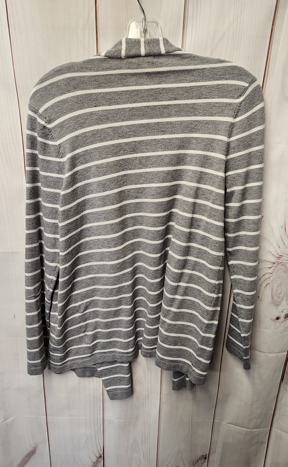 Staccato Women's Size S Gray Stripe Cardigan