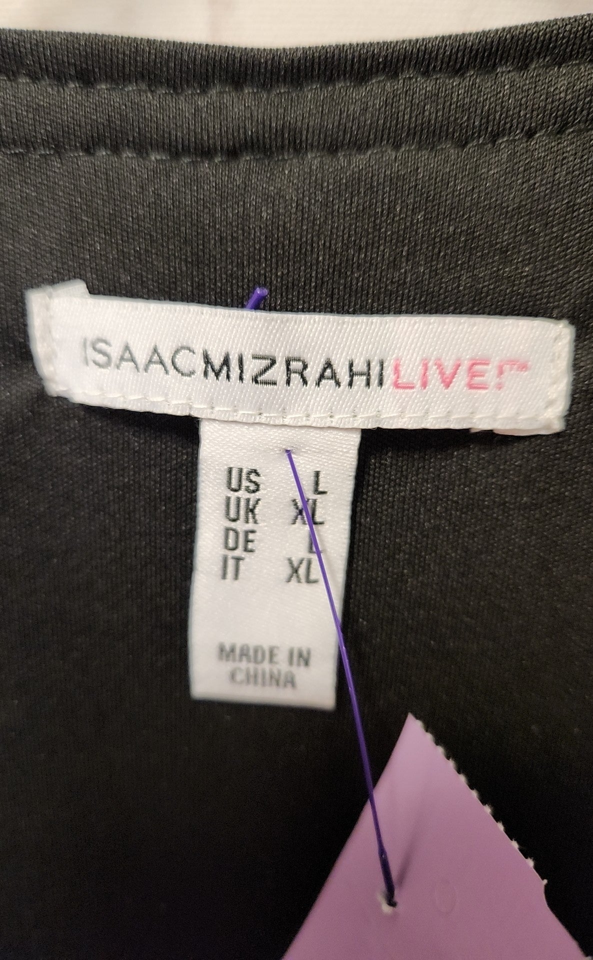 Isaac Mizrahi Live Women's Size L Black Sequined Cardigan