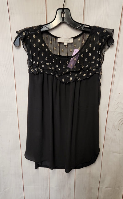 Loft Women's Size M Black Sleeveless Top