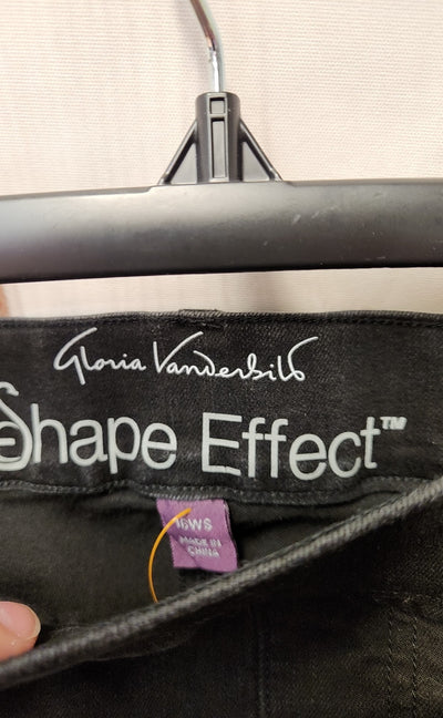 Gloria Vanderbilt Women's Size 16 Black Pants