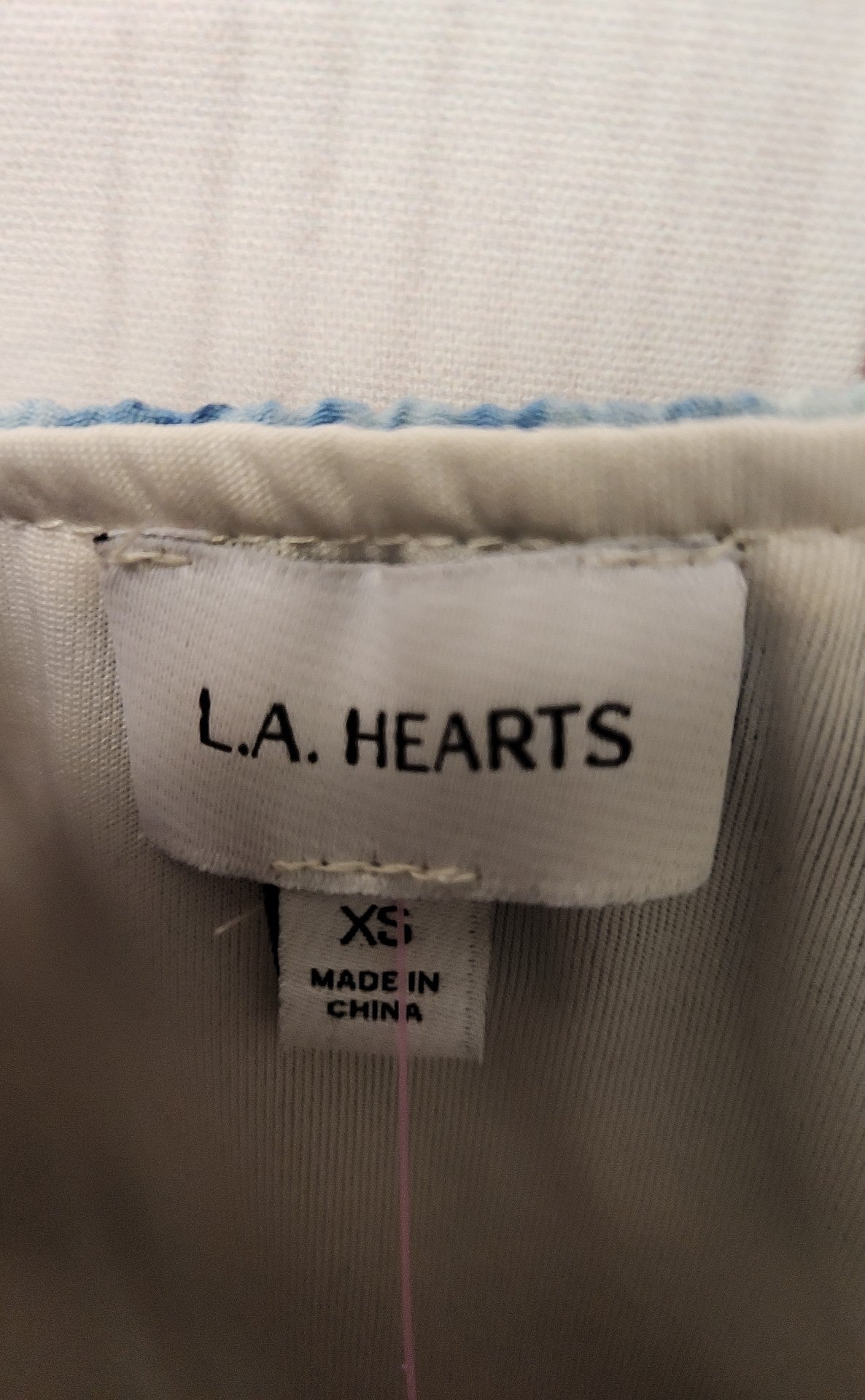 LA Hearts Women's Size XS White & Blue Floral Dress