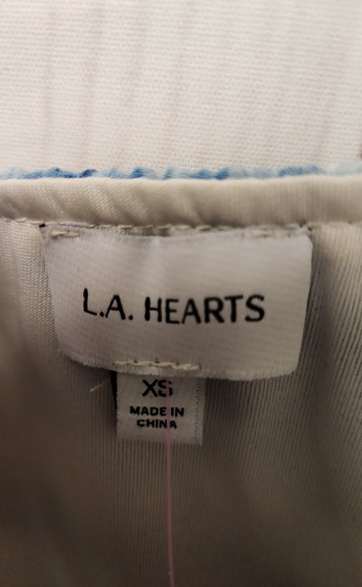 LA Hearts Women's Size XS White & Blue Floral Dress