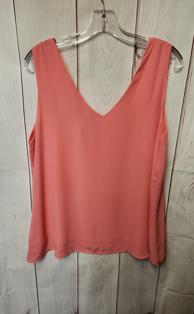 White Birch Women's Size L Pink Sleeveless Top