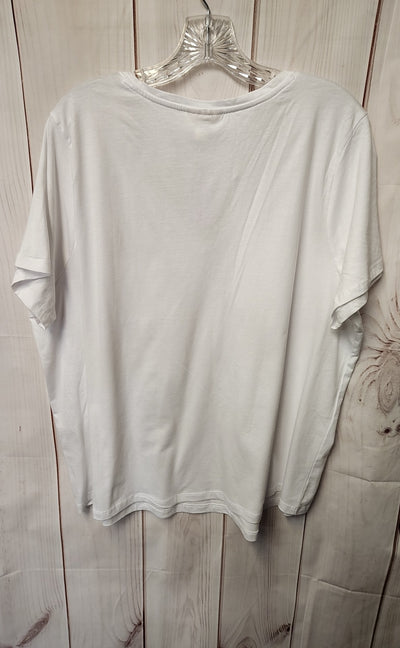 Style & Co Women's Size 3X White Short Sleeve Top