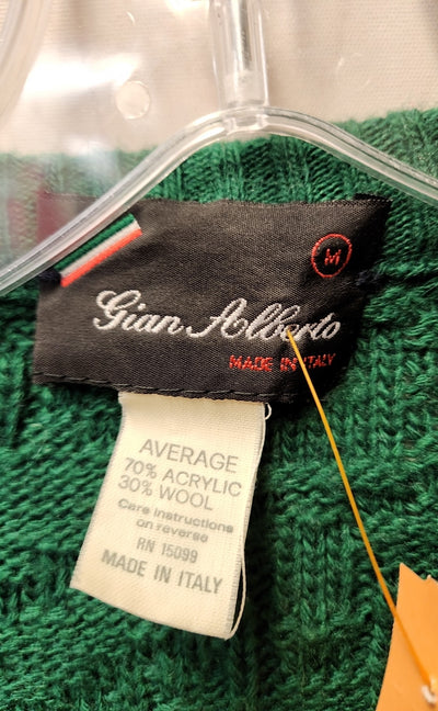 Gian Alberto Men's Size M Green Sweater Vest