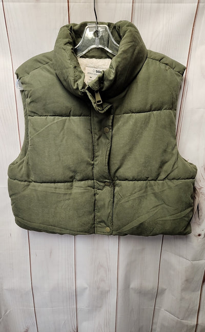NWT Ci Sono Women's Size XL Olive Green Vest