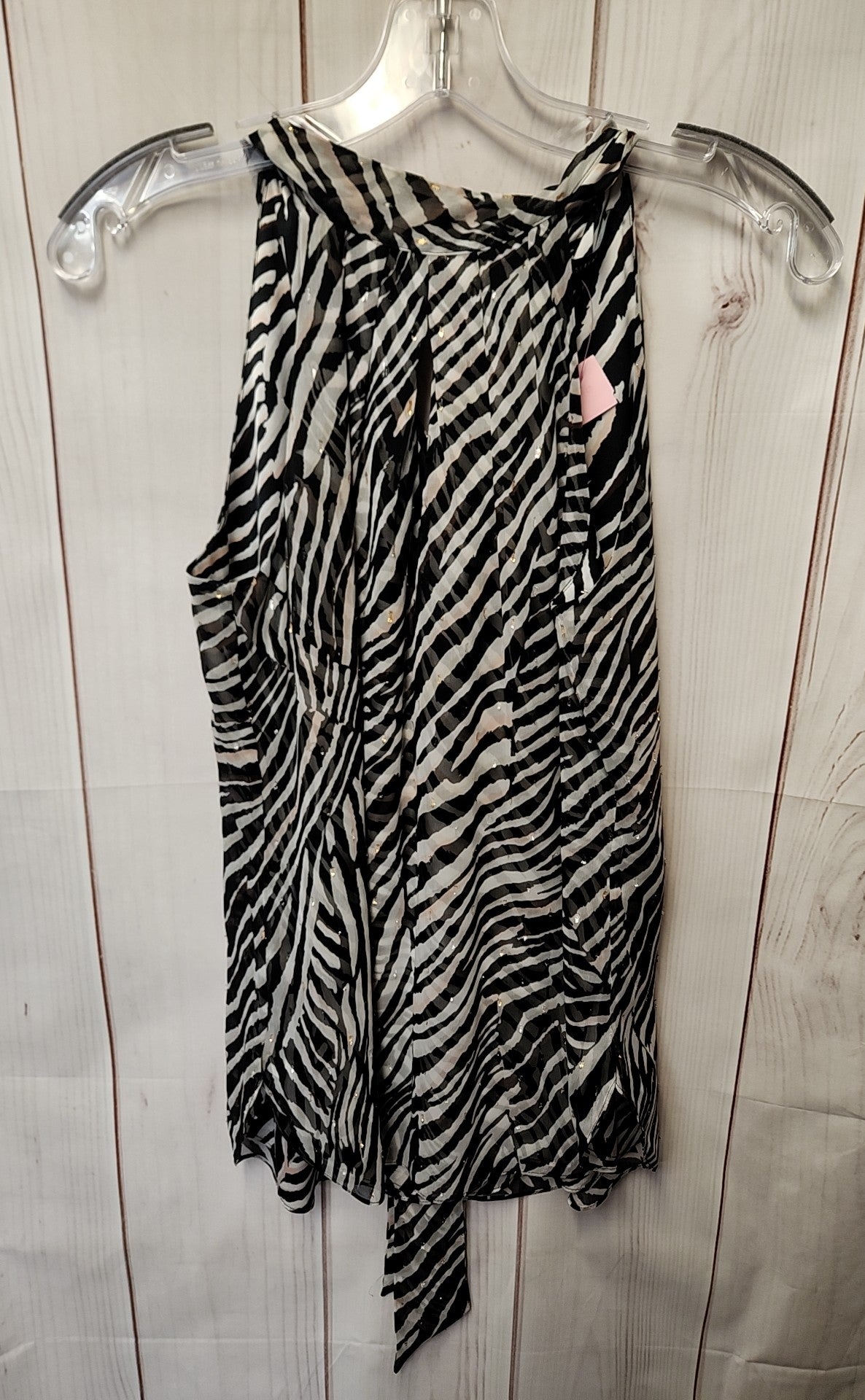 White House Black Market Women's Size 0 White & Black Sleeveless Top