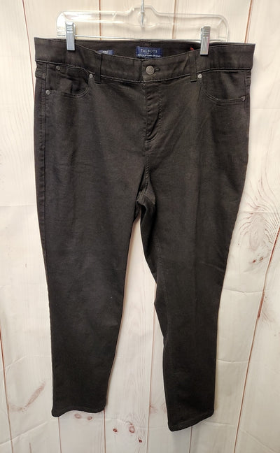 Talbots Women's Size 16 Black Pants Ankle Curvy
