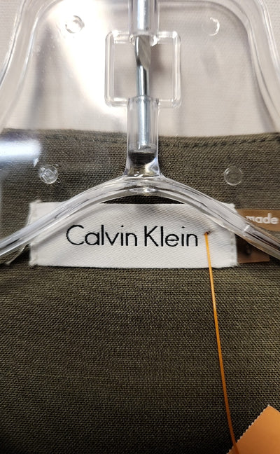 Calvin Klein Women's Size 8 Olive Green Dress