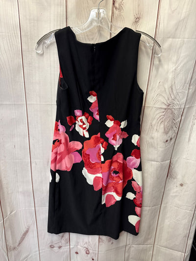 AB studio Women's Size 4 Black & Pink Floral Dress