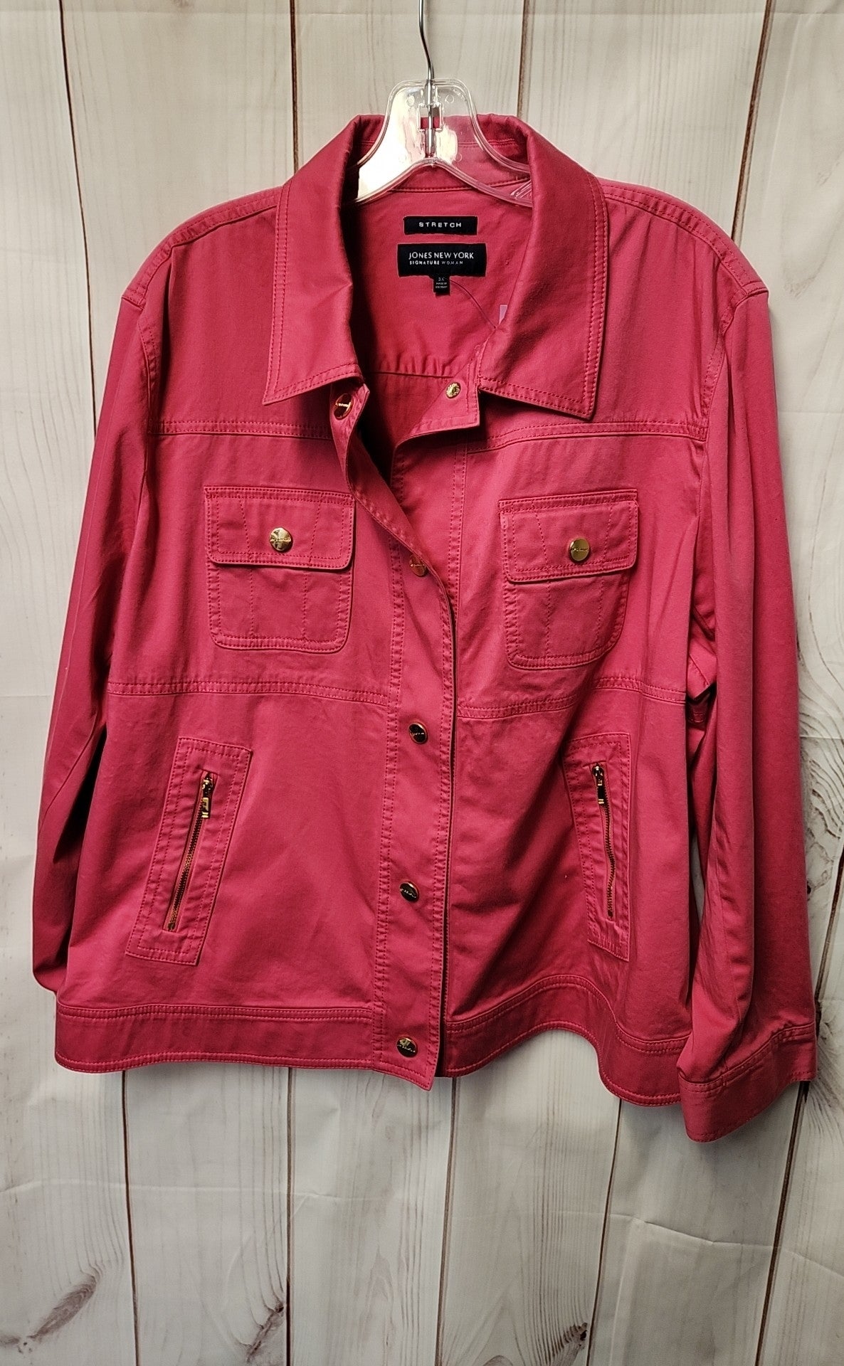 Jones New York Women's Size 3X Pink Jacket