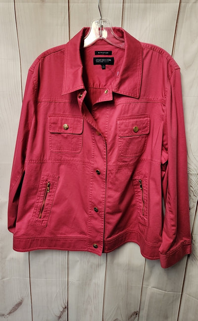 Jones New York Women's Size 3X Pink Jacket