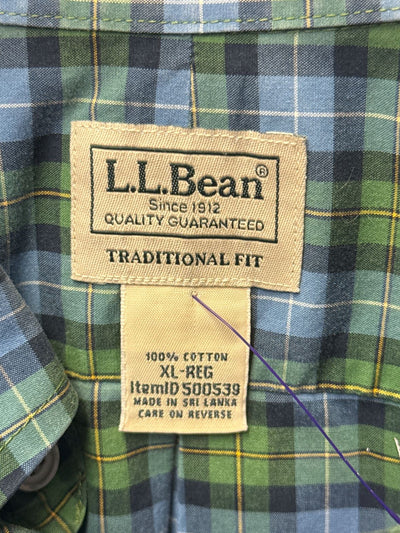 LL Bean Men's Size XL Green Shirt